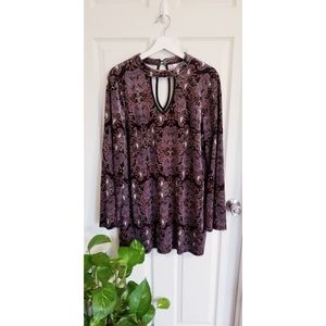 Bohemian velvet dress